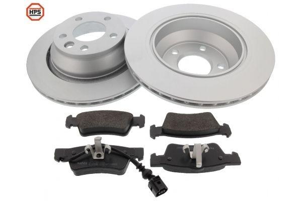 Bremsscheiben-Satz mit Carbon Bremsbelägen - hinten (47778HPS), VW Bus T5